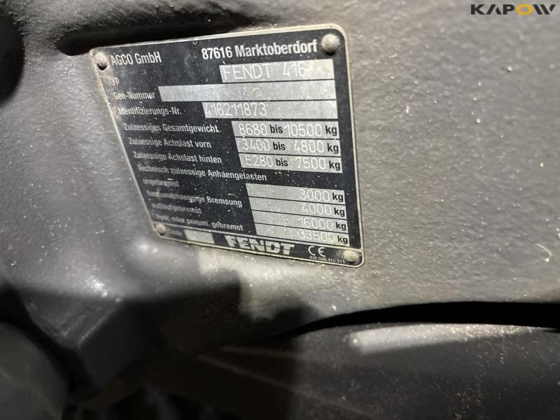 Fendt 516 Vario traktor med frontlæsser 31
