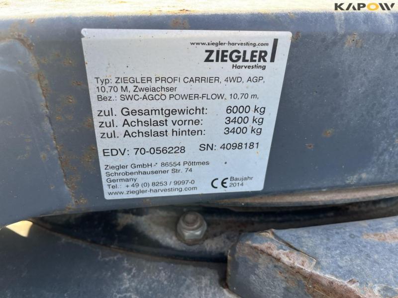 Fendt 9490X mejetærsker med 35 fods skærebord 107