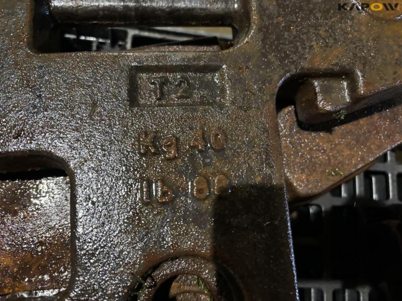 Fiat 40kg vægtskiver - 5 stk 16