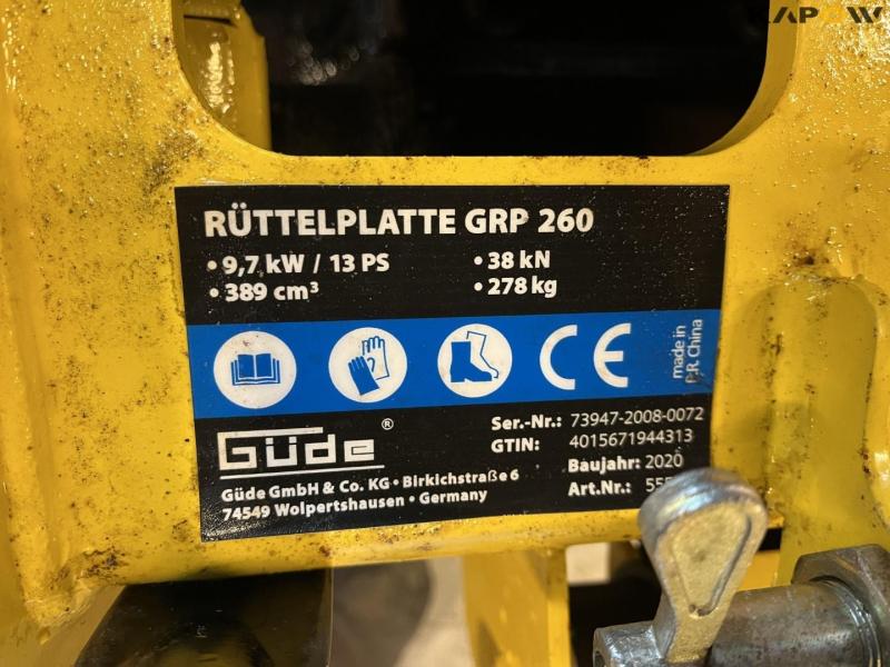 Güde GRP 260 pladevibrator 10