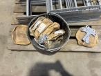 Galvaniseret stige med monteringsbeslag 15