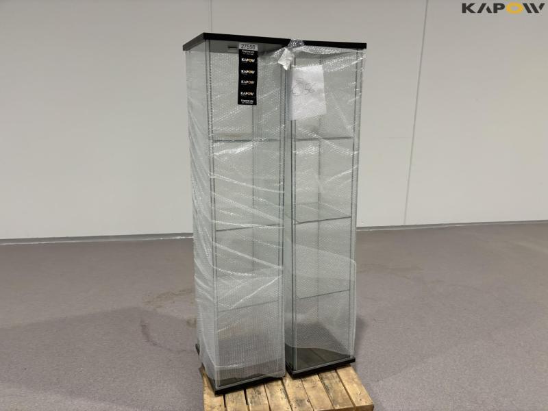 Glasmontre/Vitrine 2 stk. - nye 2