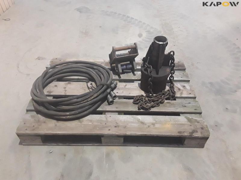 Gravemaskine beslag og hydraulisk slanger 4