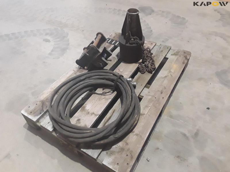 Gravemaskine beslag og hydraulisk slanger 5