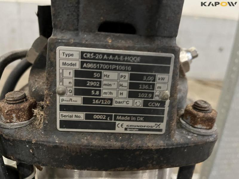 Grundfos CR5 centrifugalpumpe 9