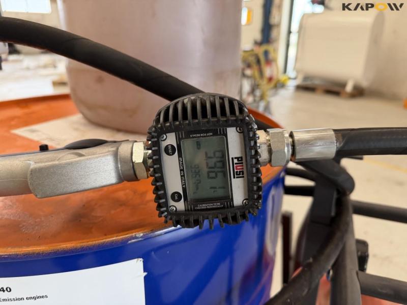 Gulf 15W-40 motorolie med pumpe og vogn 12