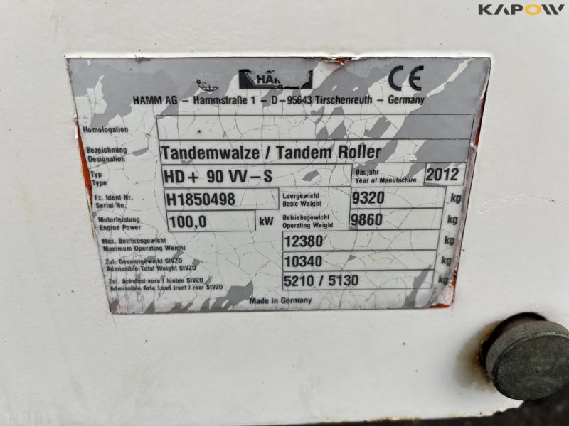 Hamm HD+90 tromle 38