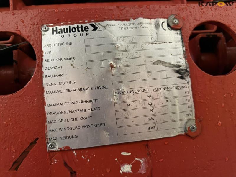 Haulotte optimun 6 sakselift 17