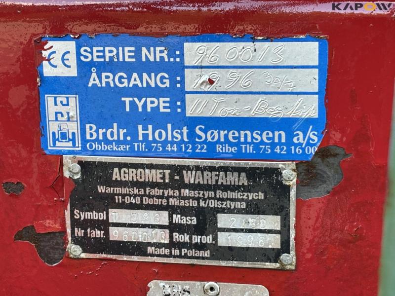 Holsø 11 ton tipvogn 16