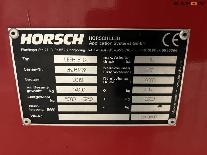 Horsch Leeb 8 GS sprøjte med 36 meter bom 36