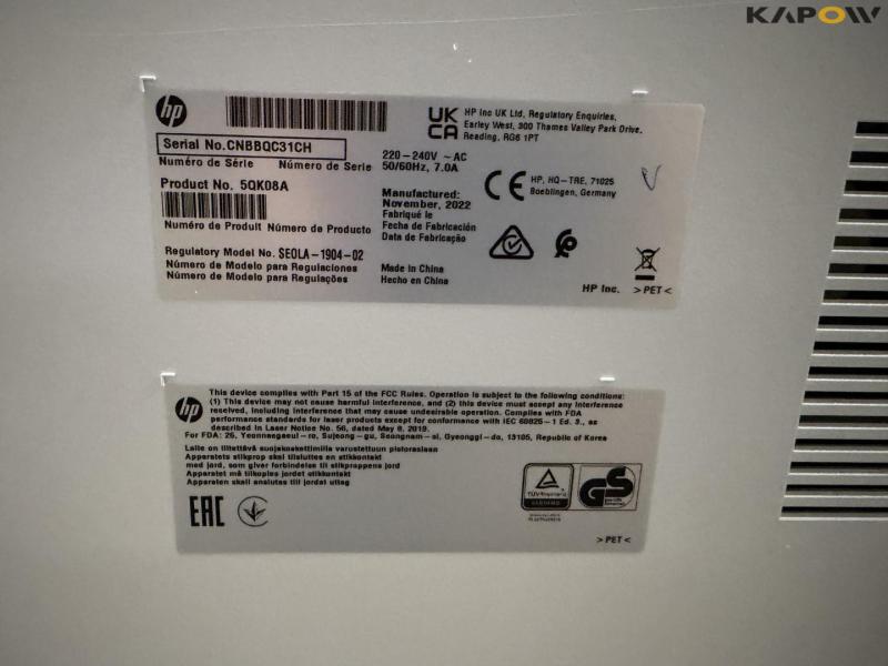 HP Color LaserJet Managed Flow MFP E87740z printer/kopimaskine 38