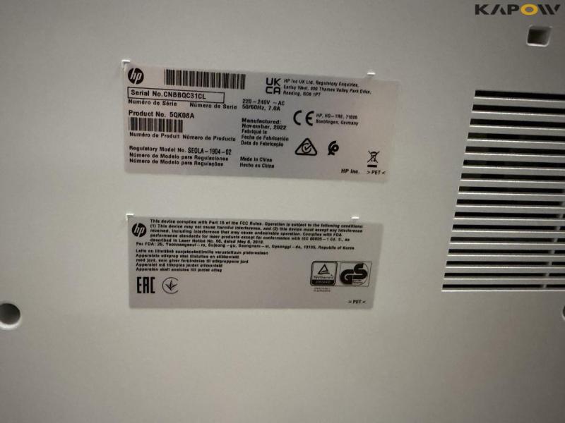 HP Color LaserJet Managed Flow MFP E87740z printer/kopimaskine 21