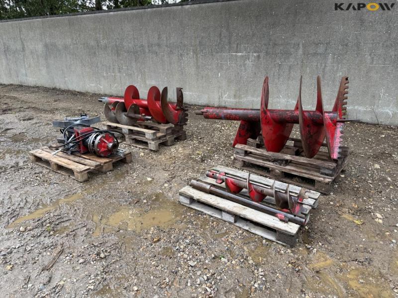Hydraulisk jordbor med Hydrema hitch 1