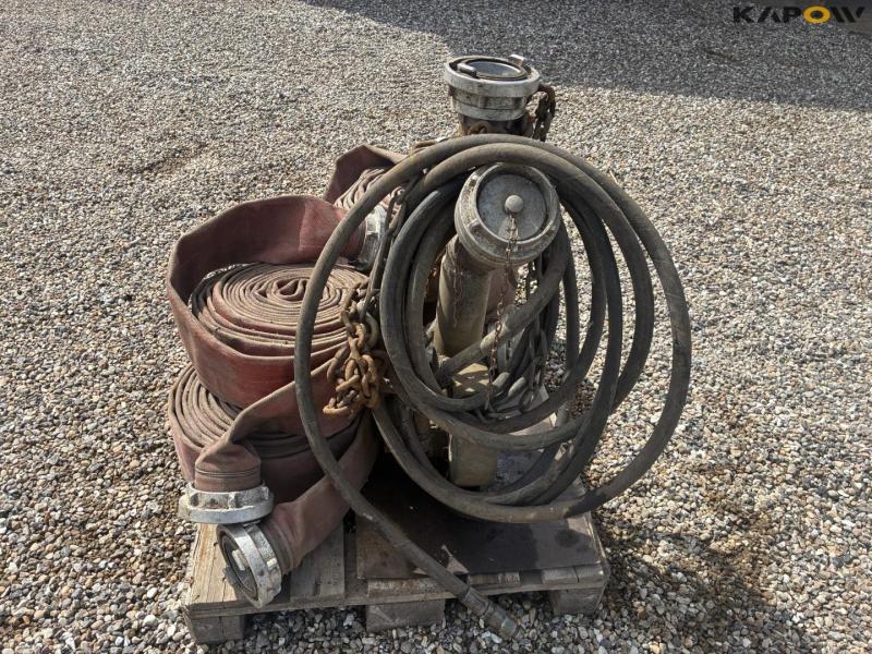 Hydraulisk trukket pumpe med 4