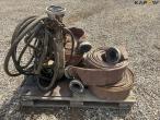 Hydraulisk trukket pumpe med 4