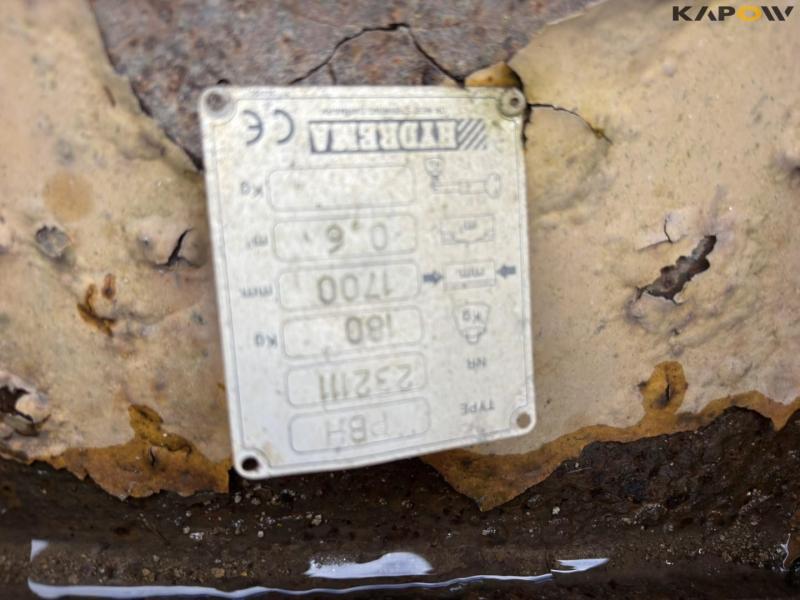 Hydrema PBH Planerskovl med S40 hitch 18