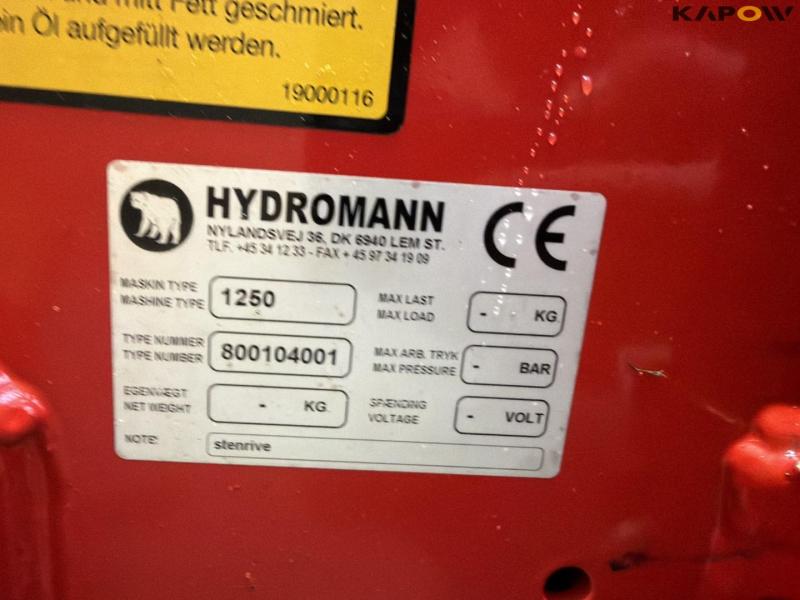 Hydromann 1250 stenrive 20