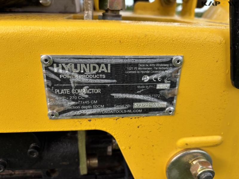 Hyundai pladevibrator 155 kg 9