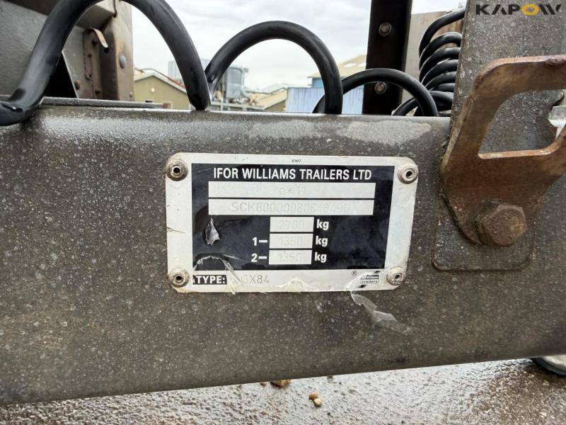 Ifor Williams maskintrailer 33