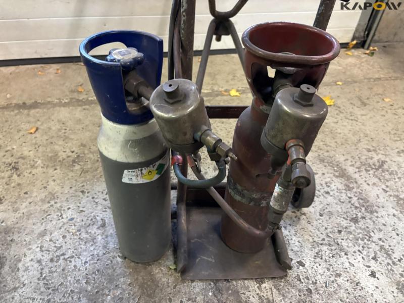 Ilt og gas sæt med flasker 7