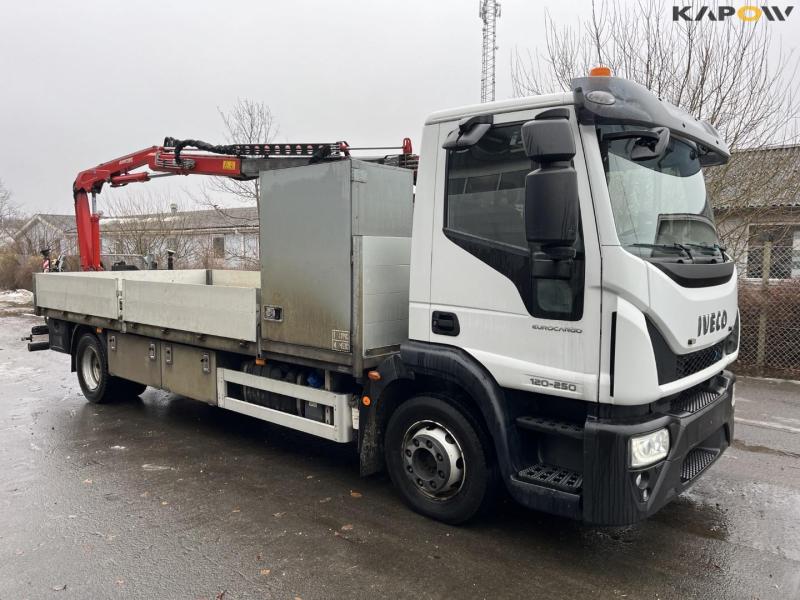 Iveco 120-250 Euro Cargo lastbil med Ferrari F540 kran 3