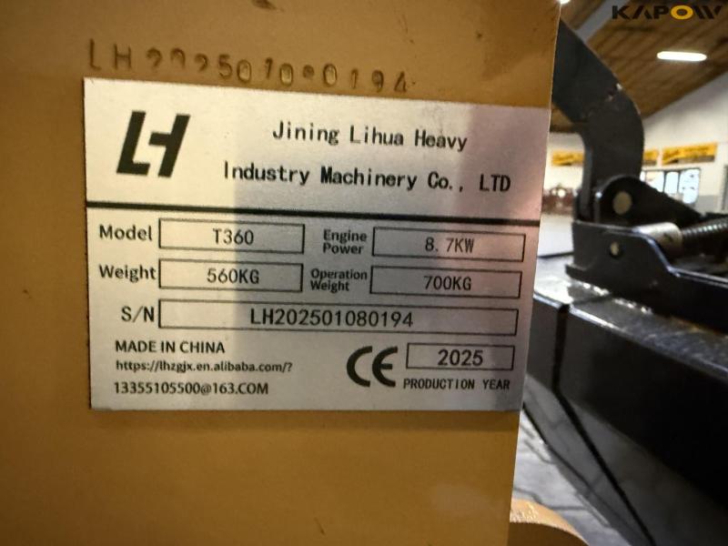 Jining Lihua Heavy T360 minilæsser på lavebånd 27