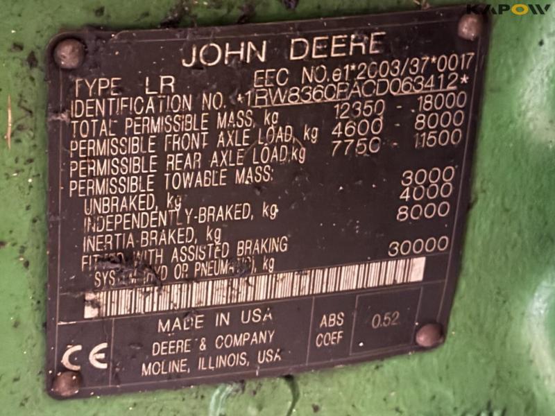 John Deere 8360R traktor 80