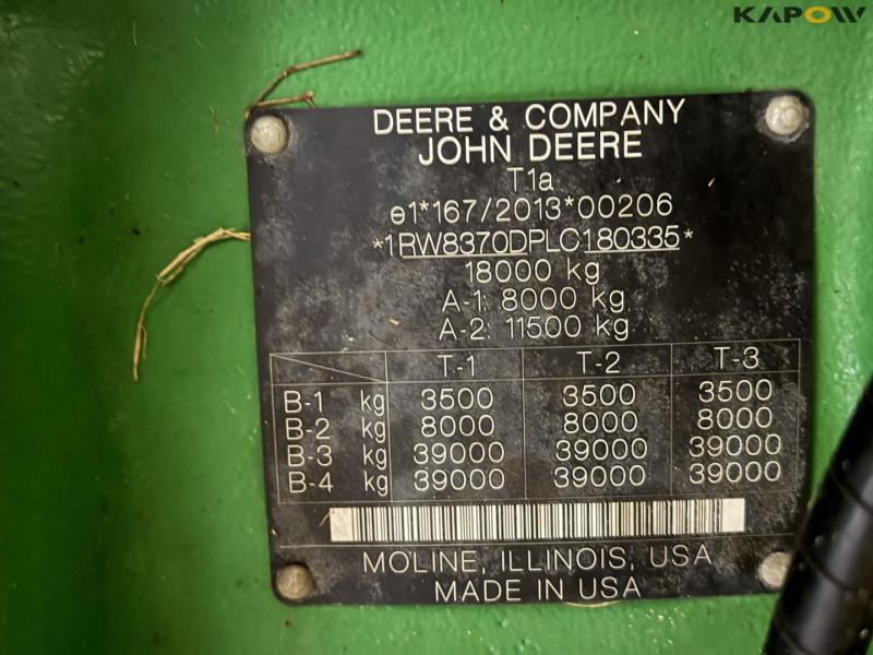 John Deere 8R 370 traktor 92