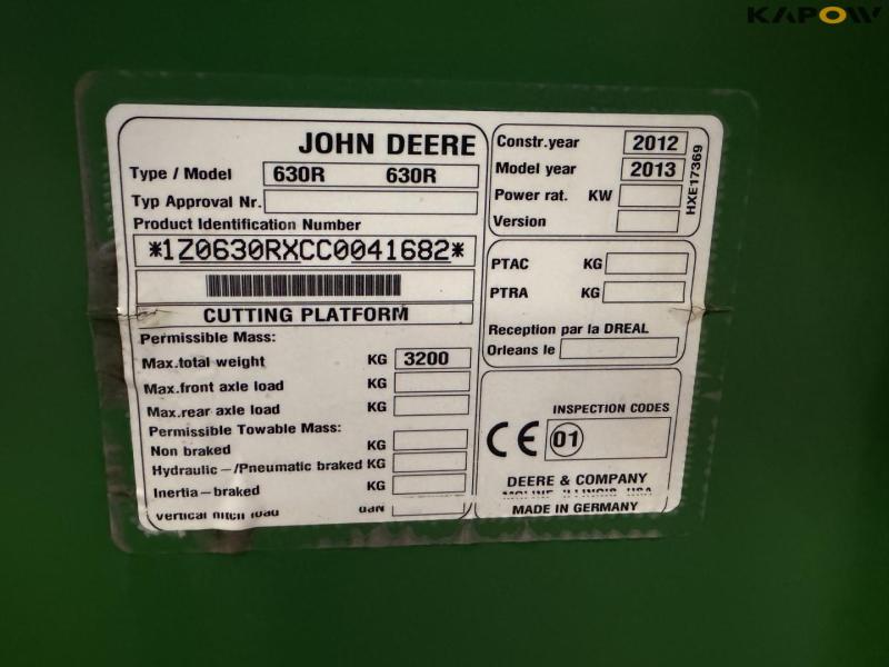 John Deere T660i med 30 fod skærebord 88