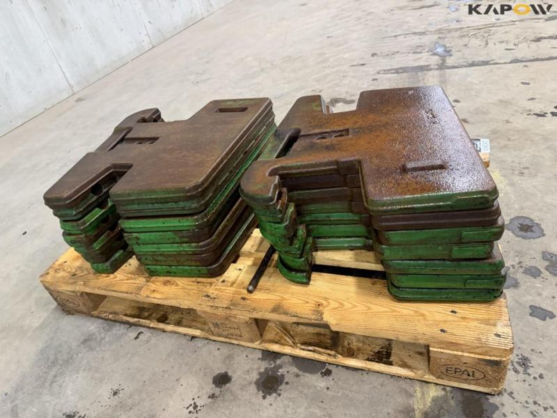 John Deere vægtskiver - 14 stk. 12