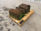 John Deere vægtskiver - 14 stk. a 50kg 7
