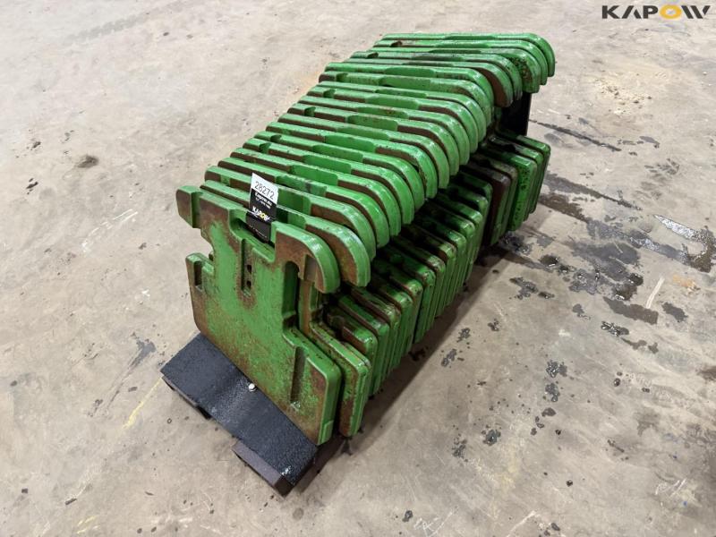 John Deere vægtskiver - 20stk. a 50kg 5