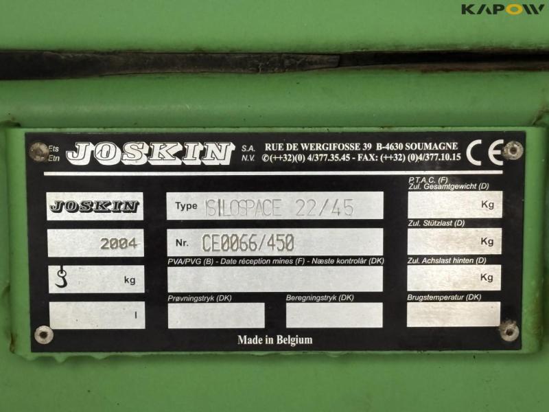 Joskin silospace 22/45 frakørselsvogn 63