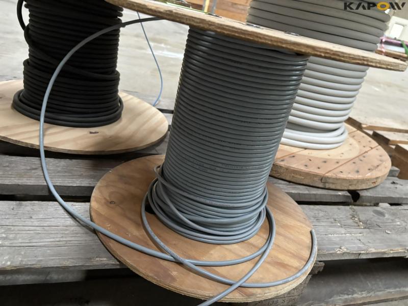 Kabeltromler med kabel 6 stk. 8