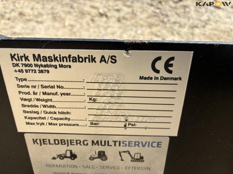 Kirk skovl med skovlholder S30/150 hitch 16