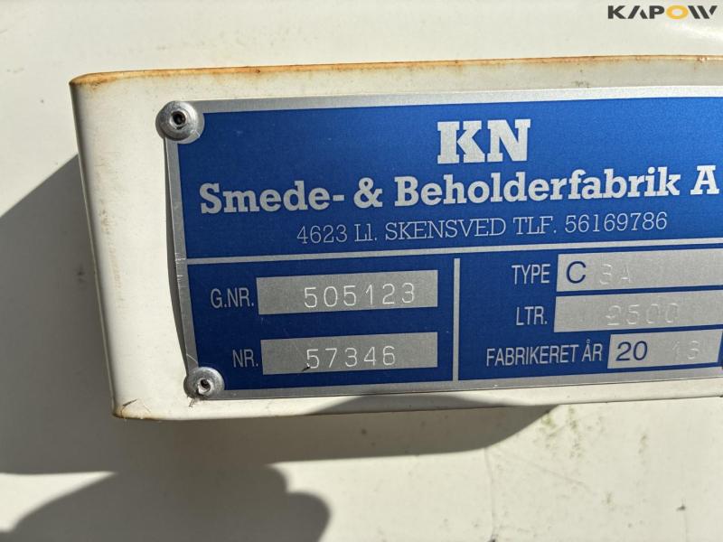 KN beholderfabrik 2500 liter brændstoftank 18