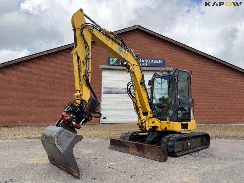 Komatsu PC55MR gravemaskine med rotortilt. 1
