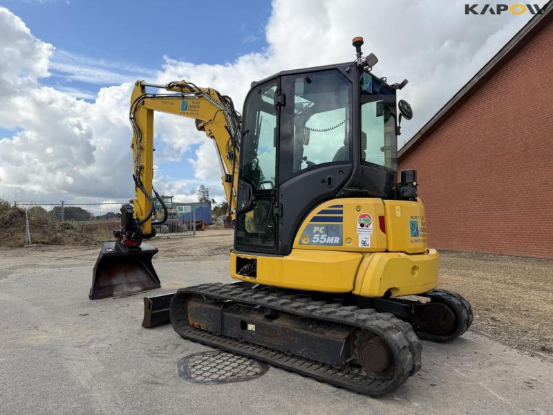 Komatsu PC55MR gravemaskine med rotortilt. 7