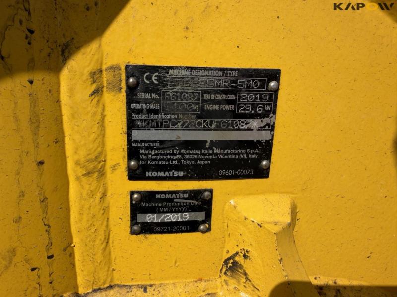 Komatsu PC55MR gravemaskine med rotortilt. 52
