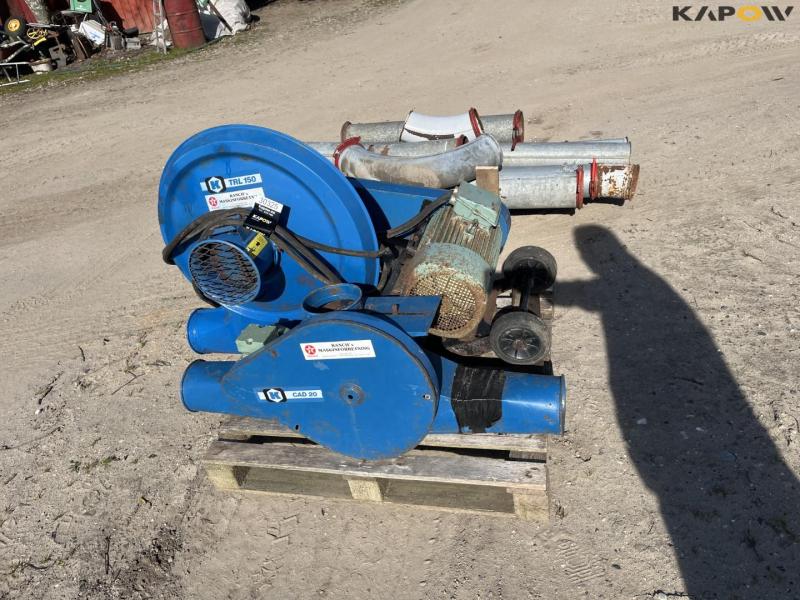 Kongskilde TRL 150/CAD 20 kornblæser med rør 8