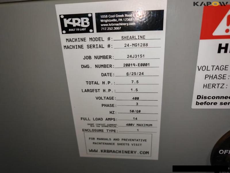 KRB H3000 industrimaskine til armeringsjern  98