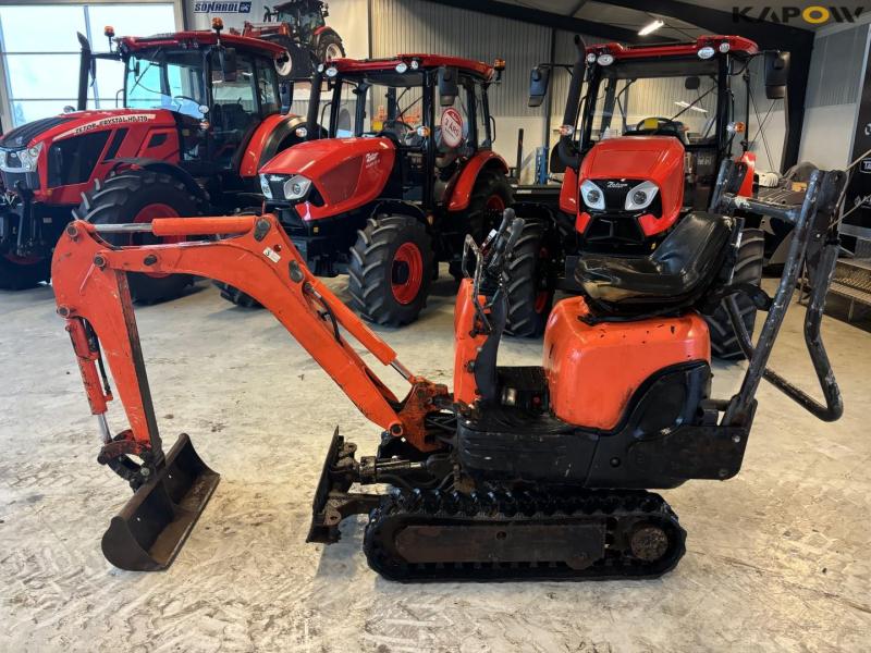 Kubota minigraver med 4 skovle 8
