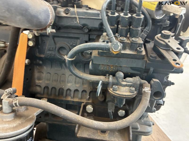 Kubota motor med køler og hydraulik pumpe 21