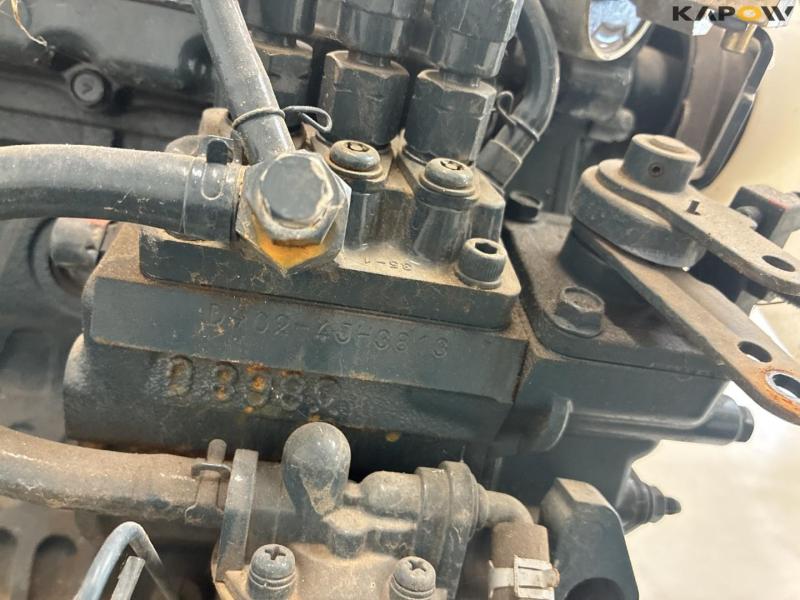 Kubota motor med køler og hydraulik pumpe 31