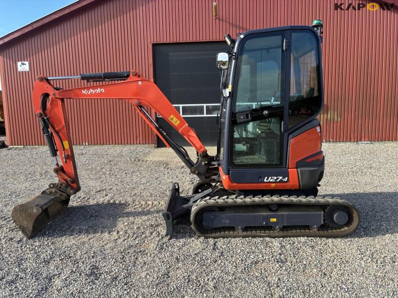 Kubota U27-4 minigravemaskine med planerskovl 8