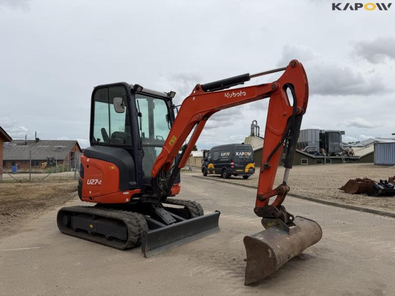 Kubota U27-4 minigravemaskine med planerskovl 3