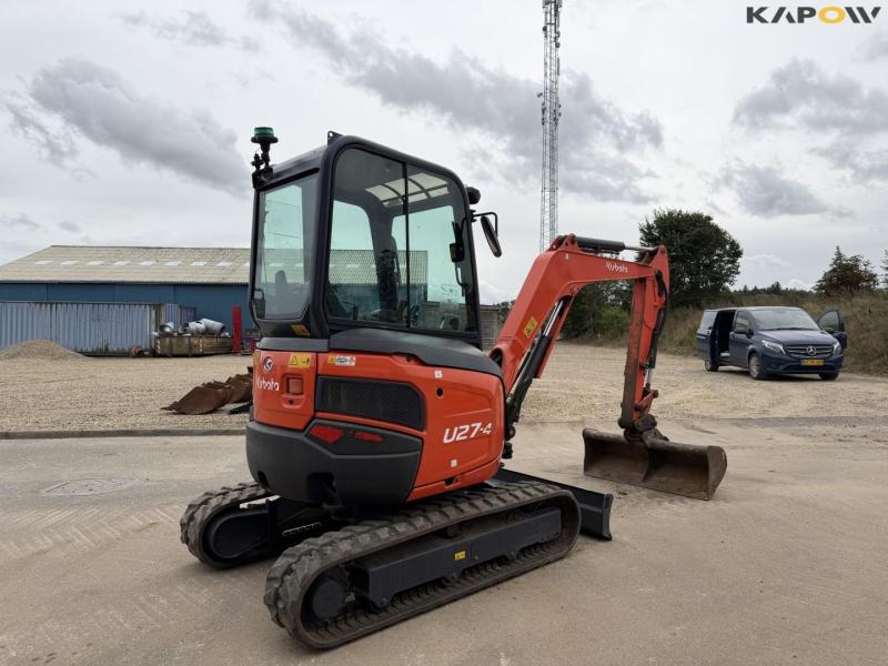 Kubota U27-4 minigravemaskine med planerskovl 5
