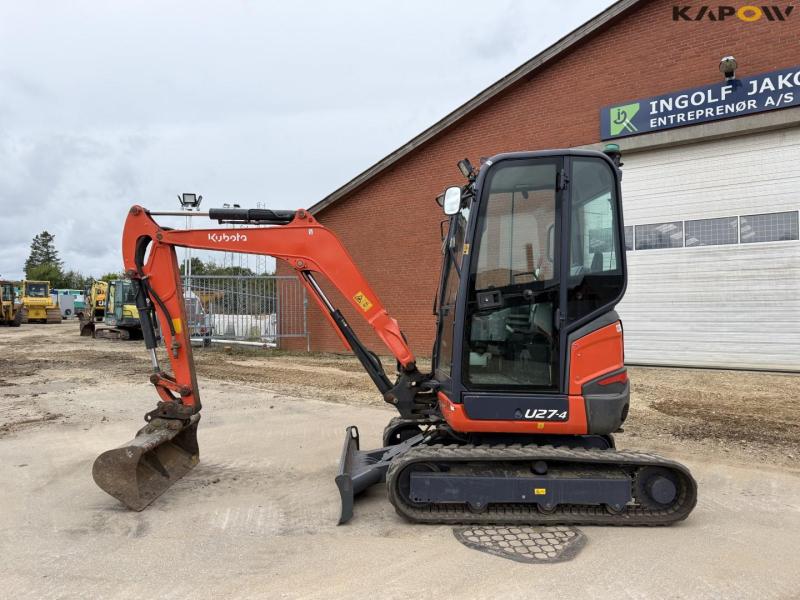 Kubota U27-4 minigravemaskine med planerskovl 8
