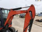Kubota U27-4 minigravemaskine med planerskovl 16