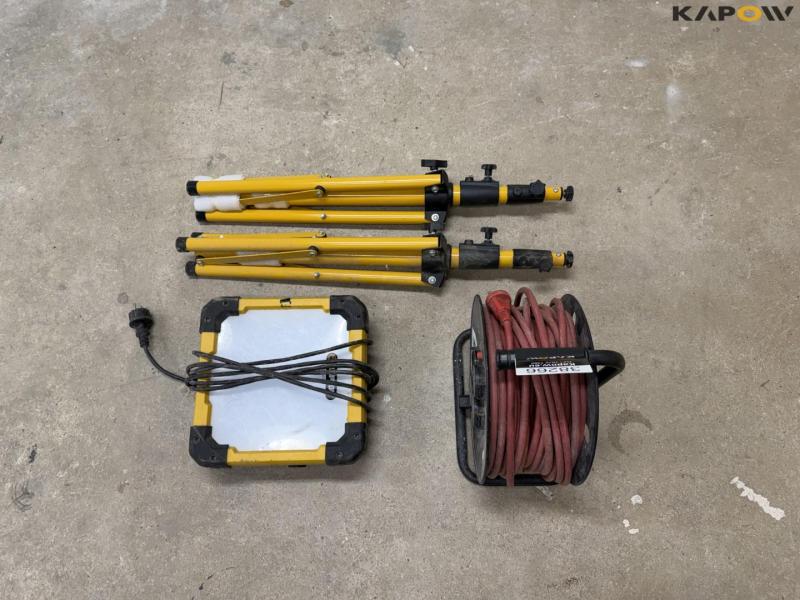 Lamper, stativ og kabelruller 8